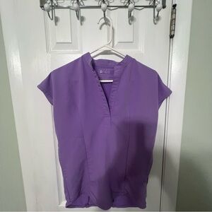 Figs Lavender V-Neck Medical Tunic